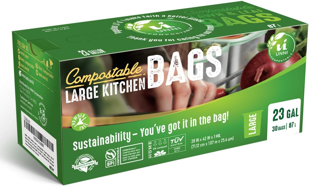 23 Gallon Compostable Liner Trash Bags