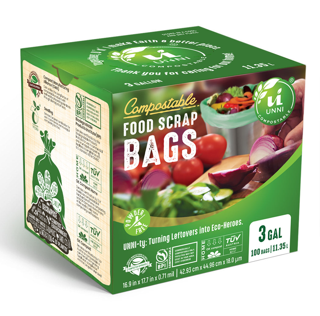 3 Gallon Compostable Small Food Scrap Waste Bags