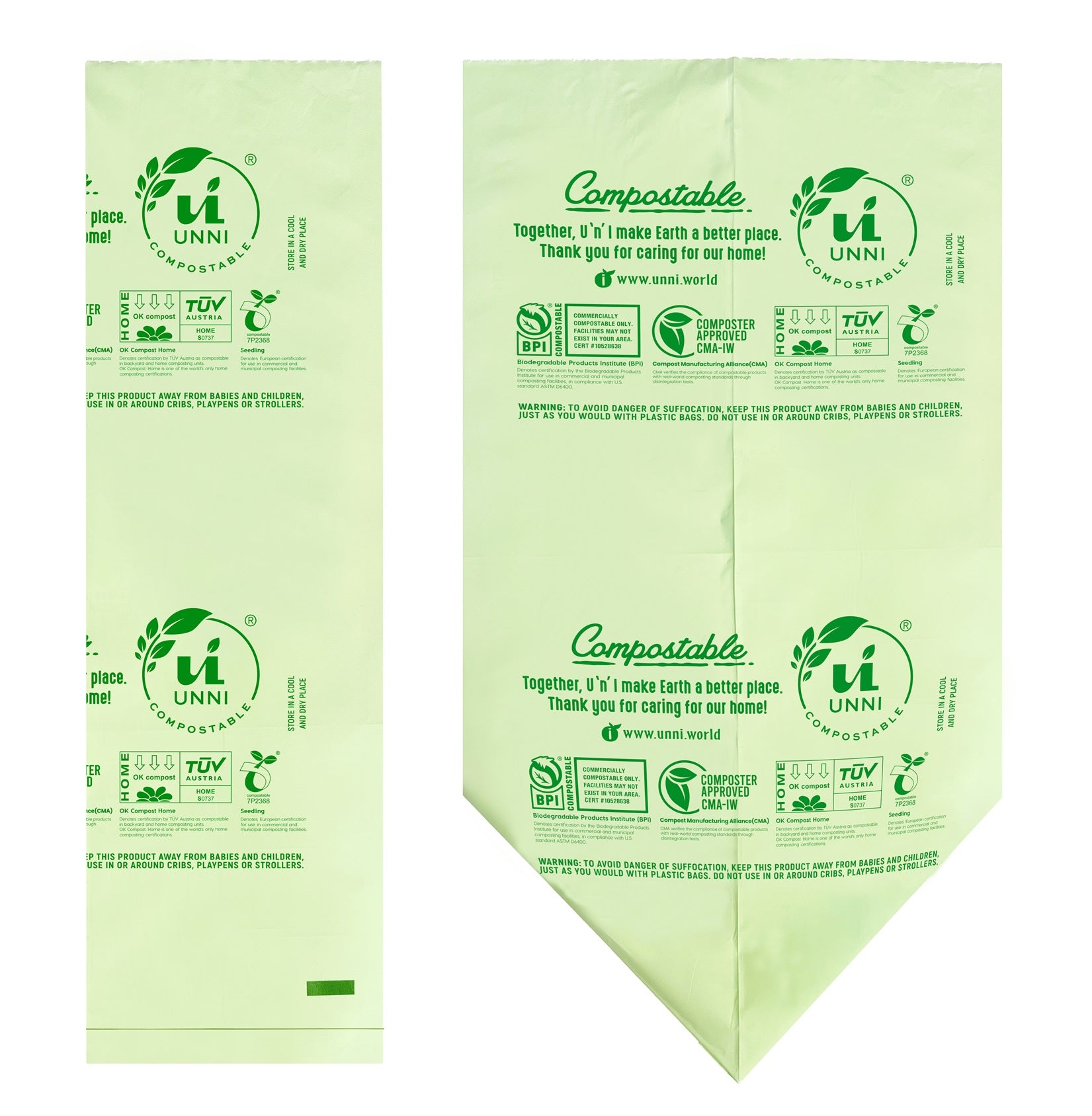 13 Gallon Compostable Tall Kitchen Food Scrap Bag